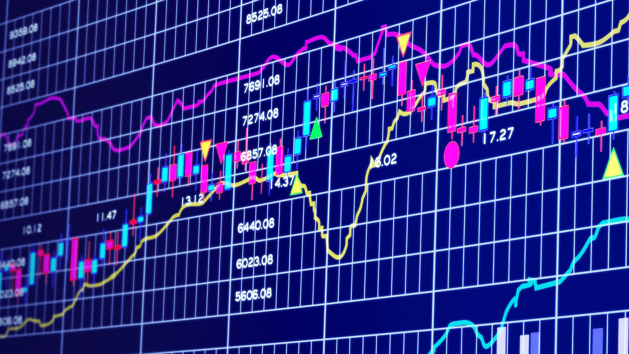 Stock market exchange graphics