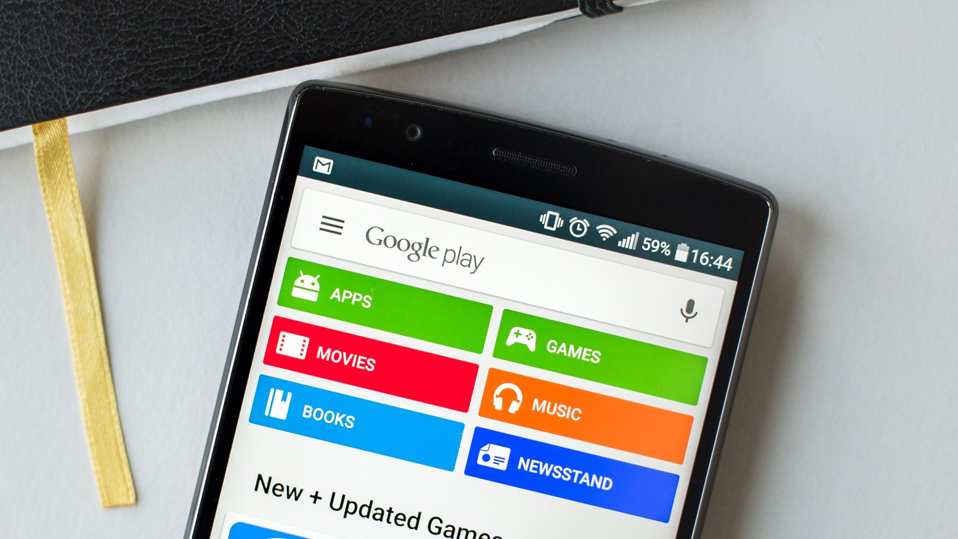 Change your Google Play account